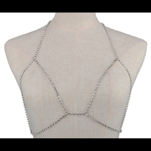 Rhinestone Bra Harness - Picture 2 of 6